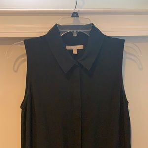 Banana Republic sleeveless A-line dress with front pockets